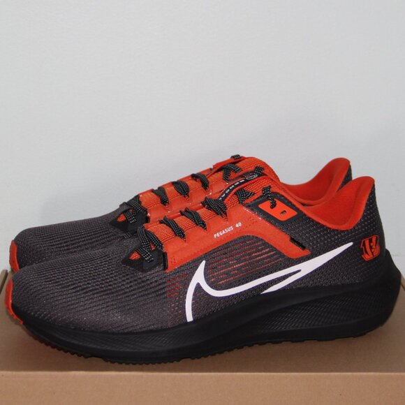Nike Air Zoom Pegasus 40 Cincinnati Bengals Running Shoes Mens 9 - Picture 3 of 7